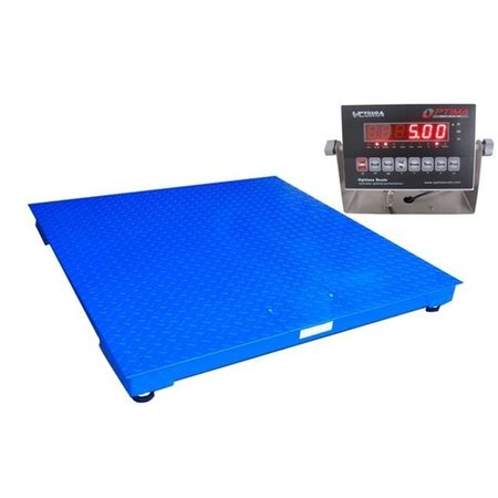 OPTIMA SCALES Optima Scales OP-916-4x4-5 NTEP Heavy Duty Pallet Scale - 4 x 4 ft.; 5000 x 1 lb. OP-916-4x4-5